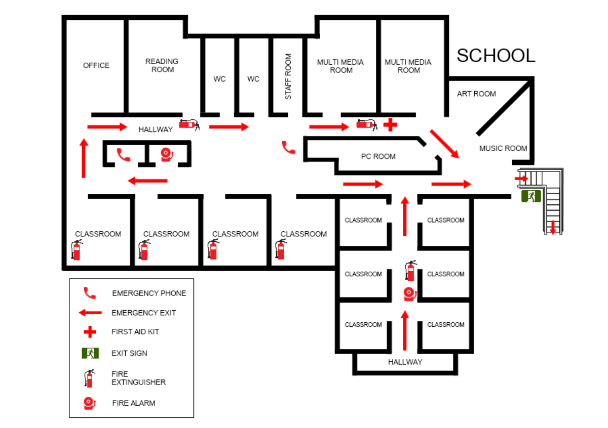 Emergency Evacuation Plans Mydraw 9666