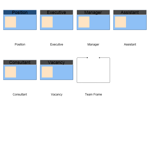 Organizational Chart Shapes Preview Large