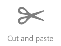 Cut and paste (stackable)