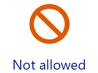 Not allowed