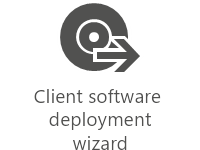 Client software deployment wizard