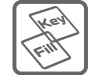 p fill and key playout