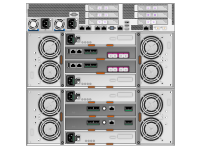 5330 Compute Node and Storage Shelves Rbod and Ebod Rear View Option E