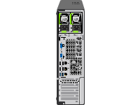 42454 FUJITSU Server PRIMERGY TX1320 M3 rear