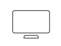 computer monitor outline
