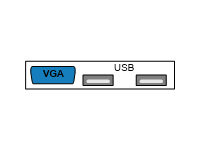 VGA and USB