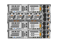 Flash System A9000 Rear (i SCSI)