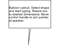2 D word balloon